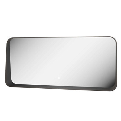 Plum&clay Vermont Led Illuminated Black Bathroom Backlit Mirror (H)550mm (W)1200mm - image 1