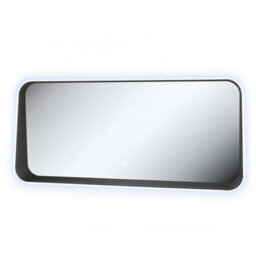 Plum&clay Vermont Led Backlit Bathroom Mirror Illuminated Black Mirror With Demister Pad (H)550mm (W)1200mm - thumbnail 5