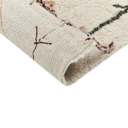 Wyld And Coco Hand-Tufted Multicolour Cotton Area Rug, 80 X 150 Cm, Beige Geometric Design - thumbnail 5