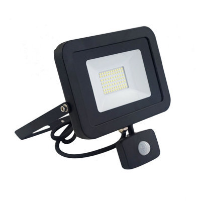 UKEW Pack Of 2 - 30W Led Garden Outdoor Floodlight Slim Motion Sensor Spotlight Ip65 - Pre Wired 1M Cable - image 1