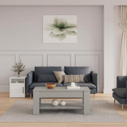 Home Treats Wooden Coffee Table Grey Lifting Space Saving Storage Compartment - thumbnail 2