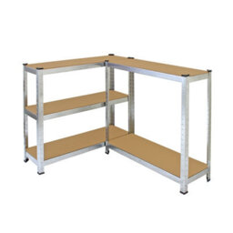 MonsterShop Monster Racking 4 X Garage Shelving Units Workshop Boltless Shelving, 175Kg/shelf, 90 X 30 X 180Cm, 5 Tier Galvanised Storage Bays - thumbnail 5