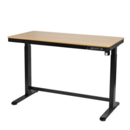 Dellonda Oak Electric Adjustable Standing Desk With Usb & Drawer, 1200 X 600mm - thumbnail 9