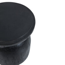 Nordlys Side Table In Black Magnesite Indoor Outdoor Modern Design Style Living Room - thumbnail 9