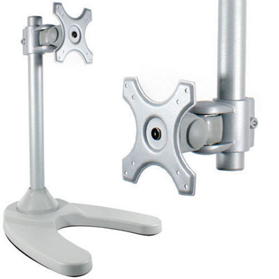 "Lcd Tv Monitor Desk Stand Bracket 15 22"" Adjustable Screen Display Swivel Holder"