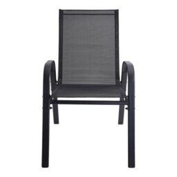 Urbn-Living Urbnliving 3 Piece Garden Bistro Set Round Glass Table & 2 Chairs Outdoor Patio Balcony Furniture - Black - thumbnail 9