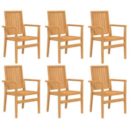 Berkfield 7 Piece Garden Dining Set Solid Wood Teak - thumbnail 3