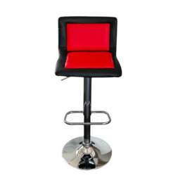 Red & Black Leather Kitchen Bar Stools Be Furniture - thumbnail 2