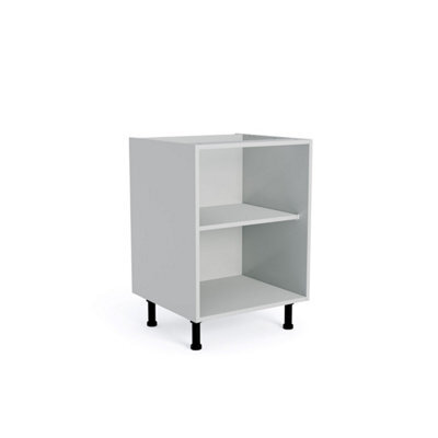 Wtc Premier Cab 450mm Kitchen Base Unit Cabinet Natural Grey 18mm Mfc (Carcass Only) - image 1
