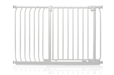 Safetots Elite Pressure Safety Gate, 116Cm - 125Cm, Matt White, Pressure Fit Stair Gate - image 1