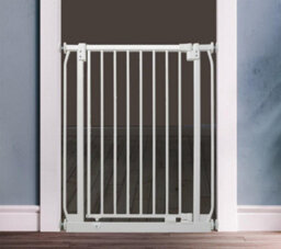 Safetots Elite Pressure Safety Gate, 116Cm - 125Cm, Matt White, Pressure Fit Stair Gate - thumbnail 2