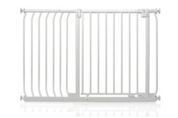 Safetots Elite Pressure Safety Gate, 116Cm - 125Cm, Matt White, Pressure Fit Stair Gate - thumbnail 1