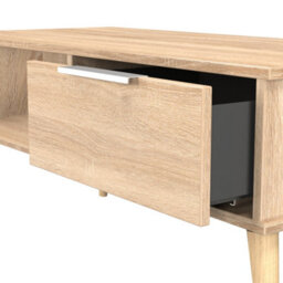Seoul 1 Drawer Coffee Table In Bardolino Oak (Ready Assembled) - thumbnail 5