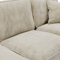 Alfie Left Hand Mink Corner Sofa For Living Room - Fully Assembled By Roseland Furniture - thumbnail 4
