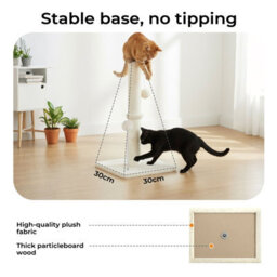 Skylos 54Cm Cat Scratching Post Natural Sisal Heavy Duty Scratcher Ball - thumbnail 6