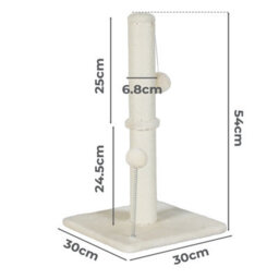 Skylos 54Cm Cat Scratching Post Natural Sisal Heavy Duty Scratcher Ball - thumbnail 8