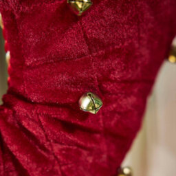 Dibor Red Jingle Bell Velvet Xmas Gift Decoration Christmas Stocking For Kids - thumbnail 3