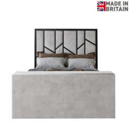 Sherlock Luxe Upholstered  Silver Television Bed Frame - thumbnail 6