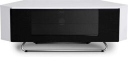 "Homeology Hampshire Corner-Friendly Gloss White With Black Beam-Thru Remote Friendly Door Up To 50"" Flat Screen Tv Cabinet" - thumbnail 5