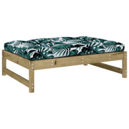 Walplus Garden Outdoor Footstool 120X80 Cm Impregnated Wood Pine - thumbnail 2