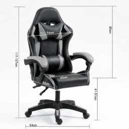 Home Treats Gaming Chair Green Recliner With Adjustable Height Lumbar Support Padded Cushion Racing Bucket Seat - thumbnail 6