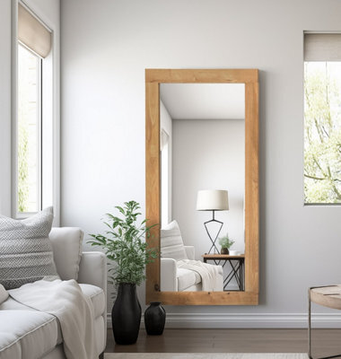 Hallowood Furniture Waverly Oak - Oak Framed Mirror (M1380-L) - image 1