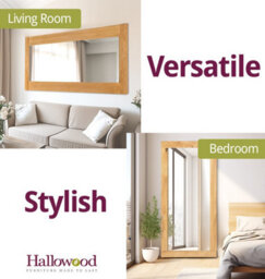 Hallowood Furniture Waverly Oak - Oak Framed Mirror (M1380-L) - thumbnail 6
