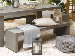 Beliani Garden Bench Taranto 150 Cm Concrete Grey - thumbnail 2