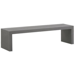 Beliani Garden Bench Taranto 150 Cm Concrete Grey - thumbnail 4