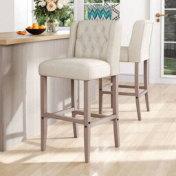 Bar Stools Set Of 2 Breakfast Bar Stools Kitchen Stools Backrest High Bar Chairs - thumbnail 4
