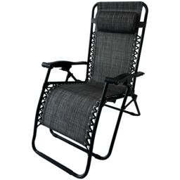 Bergama Grey Metal Gravity Chair, Pack Of 2 - thumbnail 3