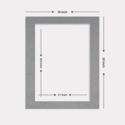 Ak Frames 20X16 Mid Grey Picture Mounts To Fit A3 Aperture Size - Mount Board Only (No Frame Included) - thumbnail 3