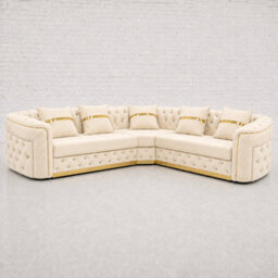 Ambassador Chesterfield Sofa Cream Corner Sofa