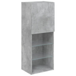 Berkfield Durable Tv Cabinet With Led Lights Concrete Grey 40.5X30X102 Cm - thumbnail 7