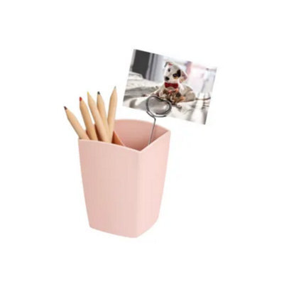 Cep Mineral Pencil Cup Pink With 2 Compartments 74X74X95mm - 1005302681