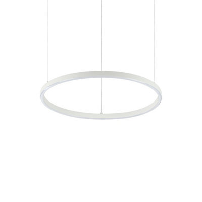 Ideal Lux Oracle Slim Dali Dimmable Round 50Cm Integrated Led Pendant Ceiling Light White, 3000K
