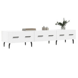Berkfield Sturdy Tv Cabinet White 150X36X30 Cm Engineered Wood - thumbnail 3