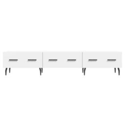 Berkfield Sturdy Tv Cabinet White 150X36X30 Cm Engineered Wood - thumbnail 5