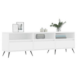 Berkfield Sturdy Tv Cabinet White 150X30X44.5 Cm Engineered Wood - thumbnail 3