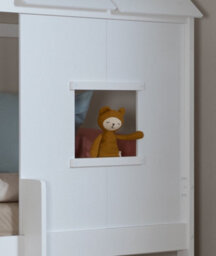 Nöa & Nani Noa & Nani Treehouse Kids Solid Wood Midsleeper Cabin Bunk Bed In Classic White Luka - thumbnail 8
