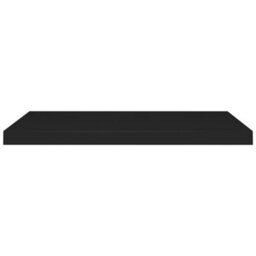 Berkfield Floating Wall Shelves 4 Pcs Black 80X23.5X3.8 Cm Mdf - thumbnail 4