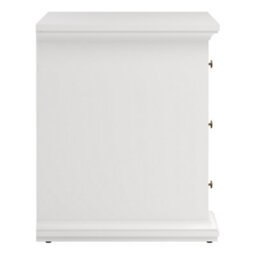 Furniture To Go Paris 3 Drawer Desk In Matt White - thumbnail 4
