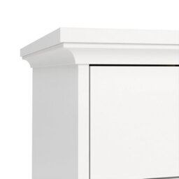 Furniture To Go Paris 3 Drawer Desk In Matt White - thumbnail 8