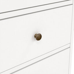 Furniture To Go Paris 3 Drawer Desk In Matt White - thumbnail 9