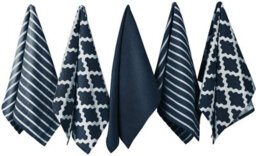 Penguin Home 100% Cotton Premium Quality Extra Large Tea Towel Sets - Pack Of 5 - thumbnail 1
