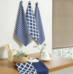 Penguin Home 100% Cotton Premium Quality Extra Large Tea Towel Sets - Pack Of 5 - thumbnail 3