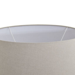 Wholesome Home Stone Base Lamp, Neutral Table, Bedside With Beige Linen Shade - thumbnail 5