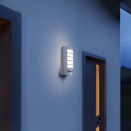 Steinel L 12 S Silver Modern Outdoor Wall Light Pir Motion Sensor Aluminium Ip44 - thumbnail 3
