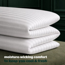 Opulent Home 4.5 Tog Summer Duvet - Lightweight Striped Microfibre, Oeko-Tex Certified, Made In Uk - Double - thumbnail 4