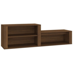 Berkfield Elegant Shoe Cabinet Brown Oak 150X35X45 Cm Engineered Wood